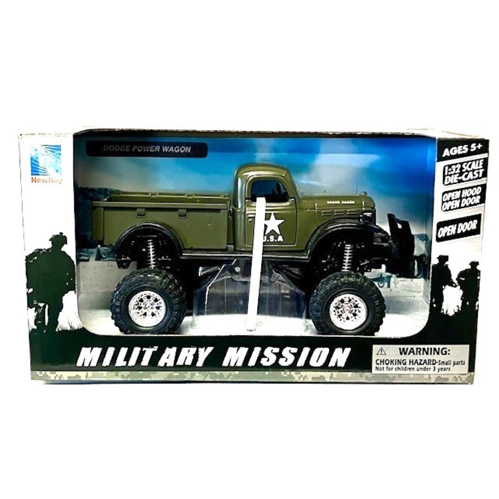 New Ray 1:32‎ Die Cast Dodge Military Mission Truck NEW in Original Box